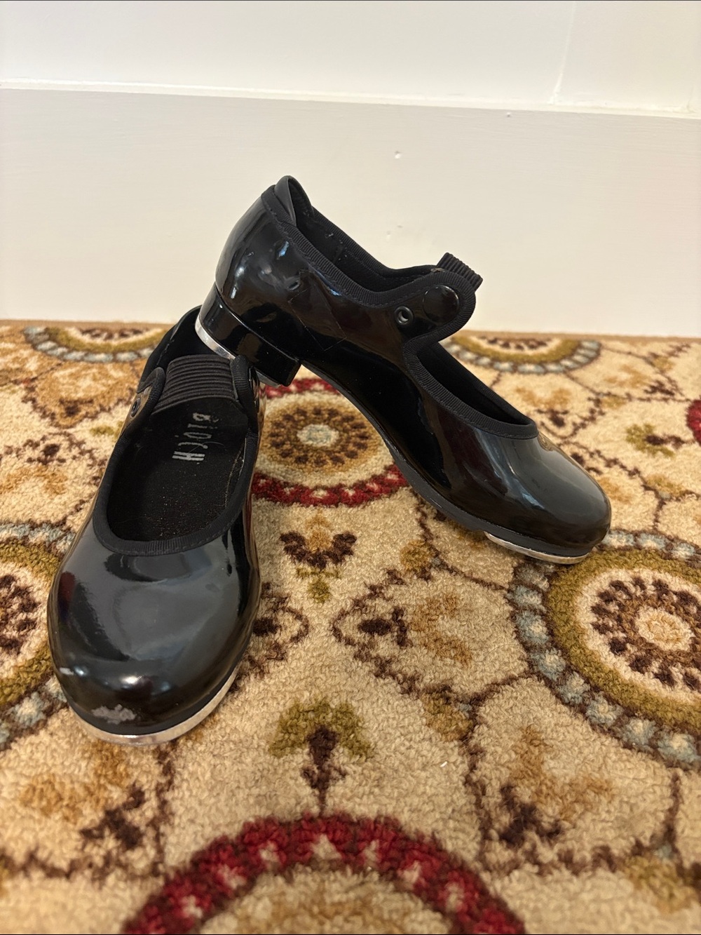 Girls’ Black Tap Shoes - Size 10.5